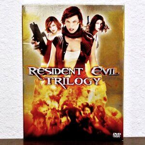 RESIDENT EVIL TRILOGY 3-Disc DVD Set RESIDENT EVIL, APOCALYPSE, EXTINCTION